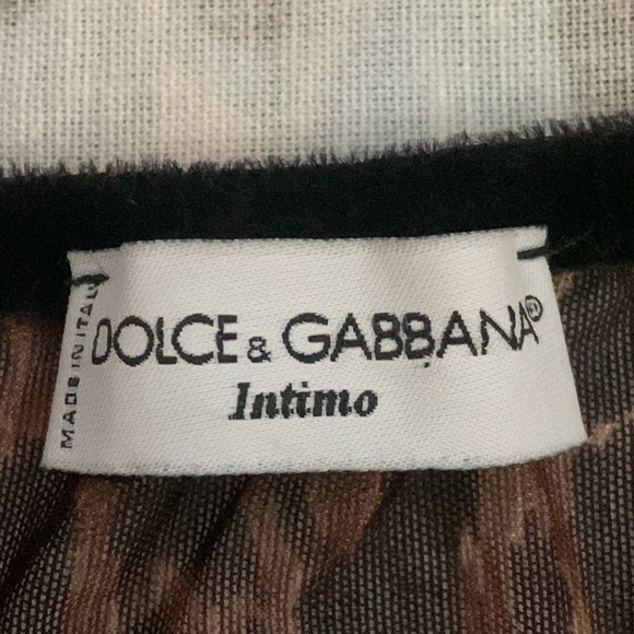 Dolce & Gabbana Intimo Leopard Sheer Nightgown Chemise Slip Dress Italy Sz Small - Picture 3 of 9